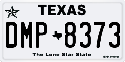 TX license plate DMP8373