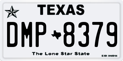 TX license plate DMP8379