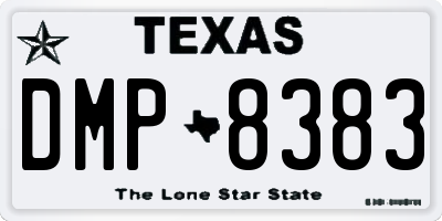 TX license plate DMP8383