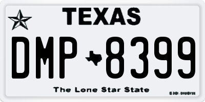 TX license plate DMP8399