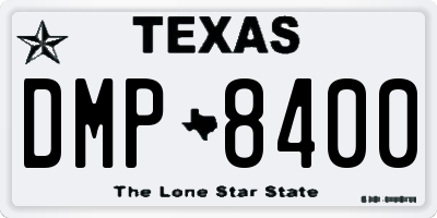 TX license plate DMP8400
