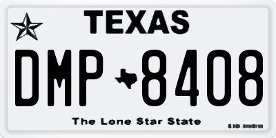 TX license plate DMP8408