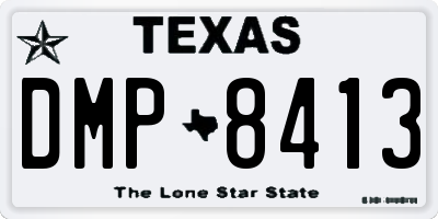 TX license plate DMP8413