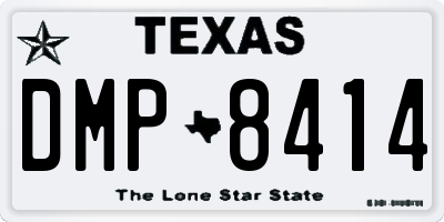 TX license plate DMP8414