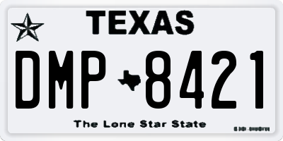 TX license plate DMP8421