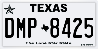 TX license plate DMP8425