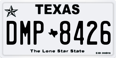TX license plate DMP8426