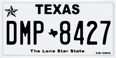TX license plate DMP8427