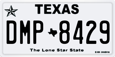 TX license plate DMP8429