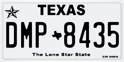TX license plate DMP8435