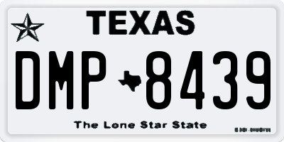 TX license plate DMP8439