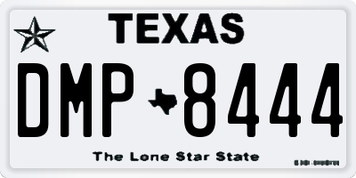 TX license plate DMP8444