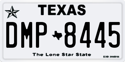 TX license plate DMP8445