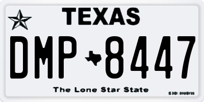 TX license plate DMP8447