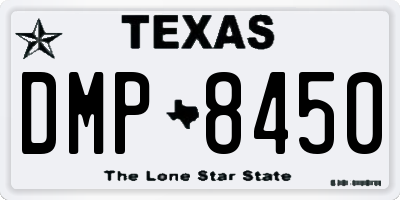 TX license plate DMP8450