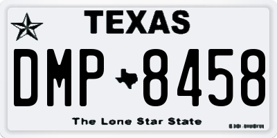 TX license plate DMP8458