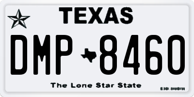 TX license plate DMP8460
