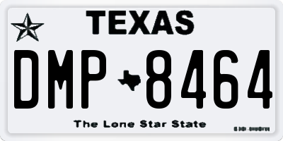 TX license plate DMP8464