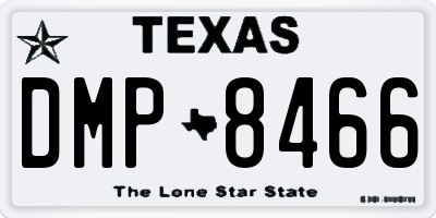 TX license plate DMP8466