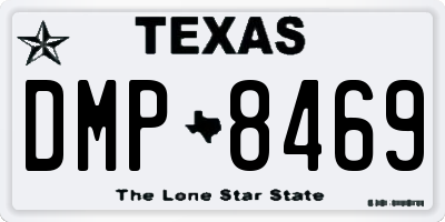 TX license plate DMP8469