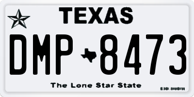TX license plate DMP8473
