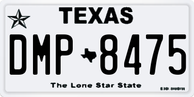 TX license plate DMP8475