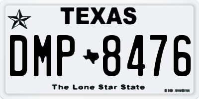 TX license plate DMP8476