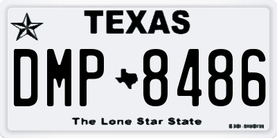 TX license plate DMP8486