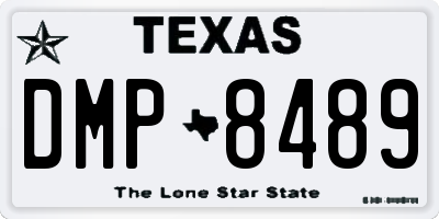TX license plate DMP8489