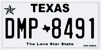 TX license plate DMP8491