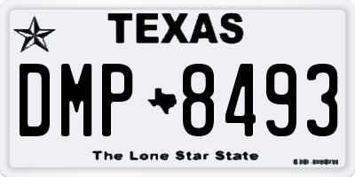 TX license plate DMP8493