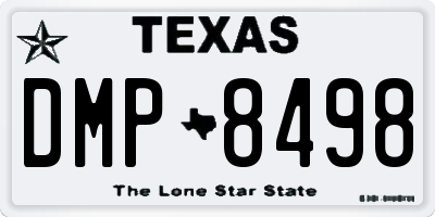 TX license plate DMP8498