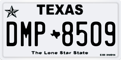 TX license plate DMP8509