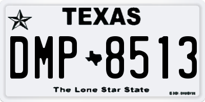 TX license plate DMP8513