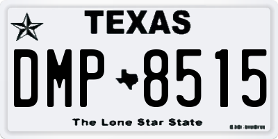 TX license plate DMP8515