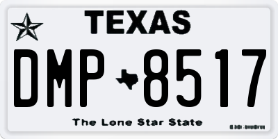 TX license plate DMP8517