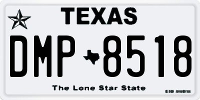TX license plate DMP8518