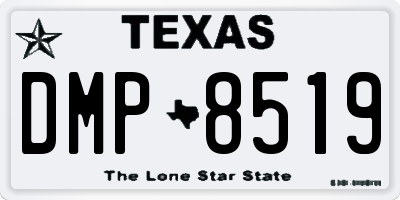 TX license plate DMP8519