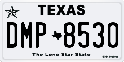 TX license plate DMP8530