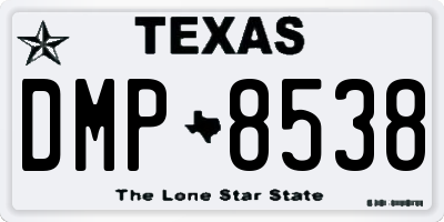 TX license plate DMP8538