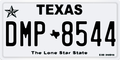 TX license plate DMP8544