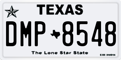 TX license plate DMP8548