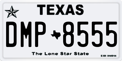 TX license plate DMP8555