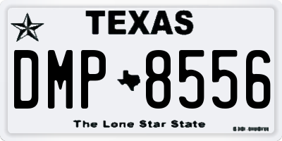 TX license plate DMP8556