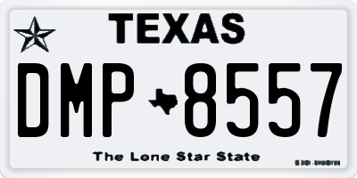 TX license plate DMP8557
