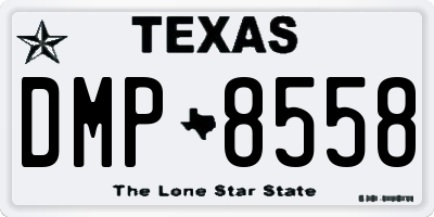 TX license plate DMP8558