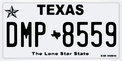 TX license plate DMP8559