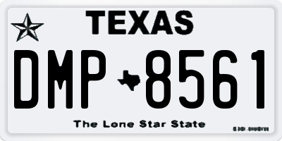 TX license plate DMP8561