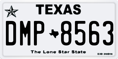 TX license plate DMP8563