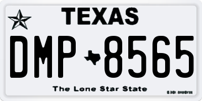 TX license plate DMP8565